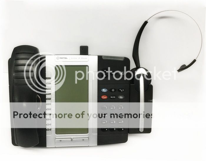 Mitel 5330e Gigabit IP Phone with Wireless Module, Jabra Headset